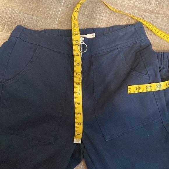 TGLA |  Front Zipper High Waisted Navy Cuffed Pants | NWT | XS - Picture 7 of 8